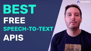 Best Free SpeechToText APIs and Open Source Libraries [upl. by Leiuqeze543]