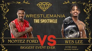 awa wrestlemania Wes lee Vs montez ford [upl. by Borreri]