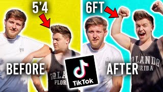 Testing VIRAL TikTok Life Hacks I grew TALLER [upl. by Treblih]