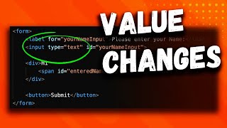 How to listen to input value changes in JavaScript [upl. by Robins]