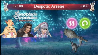 Xenoblade Despotic Arsene DE Boss Fight [upl. by Akenn161]