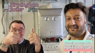 Ferroli Modena 102 ignition issues diagnosis and repair Birmingham boiler repair [upl. by Anaiek]