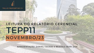 Leitura Relatório Gerencial  Novembro 23 [upl. by Adran]