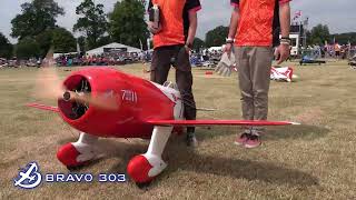 GeeBee Racer Takes Flight CARF Models Massive Scale RC Plane at the Weston Park Airshow 2023 [upl. by Eivol]