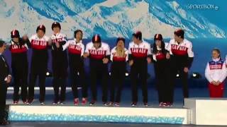 SOCHI 2014 Victory ceremony  Figure Skating  Team [upl. by Ojadnama505]