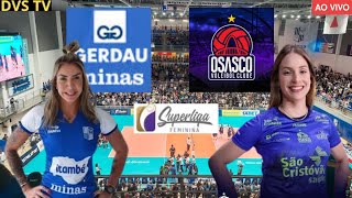 MINAS X OSASCO AO VIVO SEMIFINAL DA SUPERLIGA FEMININA DE VÔLEI ONDE ASSISTIR COM IMAGENS [upl. by Bruyn]