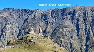 Exploring the Stunning Gergeti Church  One of the World’s Most Beautiful Spots  GoPro Hero8 Black [upl. by Nylyak]