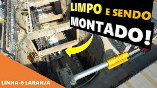 OBRAS LINHA6 LARANJA VSE TIETÊ OS PREPARATIVOS DE RECUPERAÇÃO E RETOMADA DAS ESCAVAÇÕES EVOLUÍRAM [upl. by Bernadine]