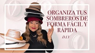 DIY Como crear un organizador de sombreros hecho en casa paso a paso 2024 [upl. by Saretta]