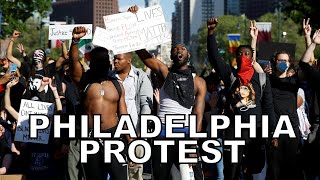 Philadelphia protest against police brutality [upl. by Eiramnwad]