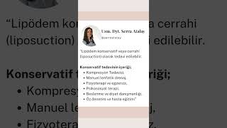 Lipödemin tedavisi lipödem diyetisyen lipödemintedavisi lipödemdiyet sağlık [upl. by Worra]