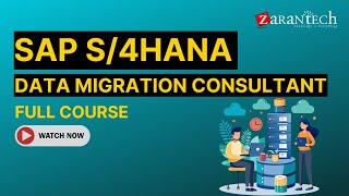 SAP S4HANA Data Migration Consultant Full Course  ZaranTech [upl. by Hailey]