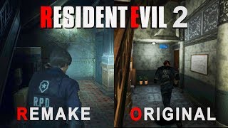 Resident Evil 2  Remake vs Original Comparison [upl. by Notfol279]