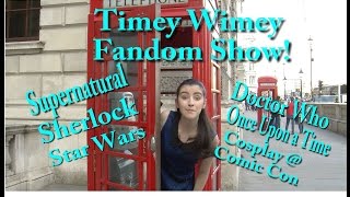 Timey Wimey Fandom Show Goes to 2016 ComicCon  Hosted by Juliette Boland [upl. by Lavina289]