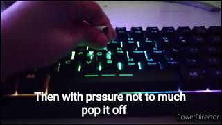 How to take off the keykap without a key cap remover [upl. by Narruc]