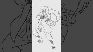 How To Draw Master Jiraya In 1 Min 😍 🔥 jiraiya naruto anime drawing [upl. by Arria408]