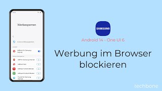 Werbung im Browser blockieren Samsung Internet [upl. by Irakuy]