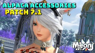 FFXIV Alpaca Earring amp Neck Warmer  71 Glam [upl. by Oijile]