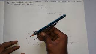 Draw cycloid of 50mm diameter circle formed one revolutionand draw its tangent and normal Lec04 [upl. by Ches]