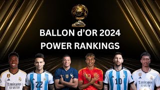 BALLON d’OR 2024 POWE RANKINGS after Euro amp Copa America  LIST OF NOMINEES [upl. by Tjader]