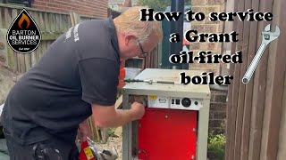 How to service a Grant oil fired boiler [upl. by Aaronson426]