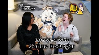 Interview With Corina Boettger  A Genshin Impact Interview  Anime Los Angeles 2022 [upl. by Zilber350]