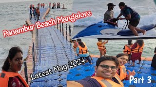 Exciting Floating Bridge Experience  Parasailing at Panambur Beach Mangalore Vlog Episode  3 [upl. by Aneram671]