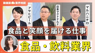 アサヒビール、日本マクドナルド、マルハニチロ「動画版業界地図」食品・飲料業界編 [upl. by Damalis]