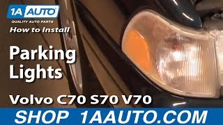 How to Replace Corner Light 9800 Volvo S70 [upl. by Janka]