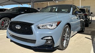 Slate Gray 2024 INFINITI Q50 Red Sport 400 [upl. by Aihsirt]