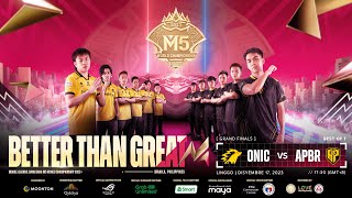 LIVE  GRAND FINALS  M5 World Championship  PH [upl. by Origra]