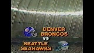 1985 Week 16  Broncos vs Seahawks [upl. by Ahsila]