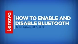 How To  Enable and Disable Bluetooth [upl. by Mercuri]