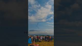 Canadian snowbirds entry to Abbotsford Airshow [upl. by Rennerb809]