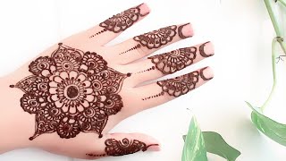 Mahdi Ka Dizain  Mehndi Designs New 2019  New Mehndi Design 2019 Simple Front Hand [upl. by Ardnikat655]