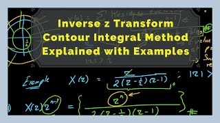 Inverse z Transform  Contour Integral Method with Examples  45a [upl. by Drusie]