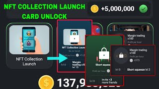 How To Unlock NFT Collection Launch Card  Short Squeeze Card Lock  Daily Combo 16 September [upl. by Anneirb226]