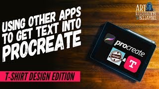 Adding Text to Procreate [upl. by Eintrok]