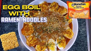 EGG BOIL WITH RAMEN NOODLES [upl. by Ellehcsar]