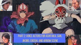 Part 2 Voice actors scenes from Princess Mononoke documentary [upl. by Ettenauq156]