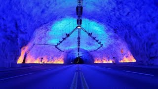 Lærdalstunnelen  Worlds Longest Road Tunnel 2451km  Lærdal Tunnel  Place to Visit in Norway [upl. by Aulea]