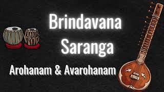 Brindavana Saranga Raga Arohanam and Avarohanam isai raga brindavanasaranga [upl. by Lleret]