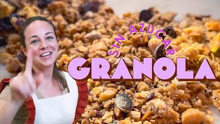 Como hacer granola casera sin azucar en menos de 5 minutos [upl. by Llywellyn]