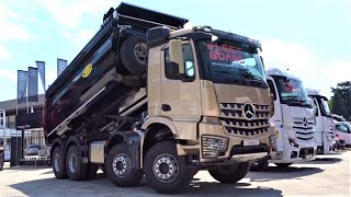 2022 MercedesBenz Arocs 8x4 Tipper Dump Truck  Construction Machinery Trade Fair [upl. by Aseena925]