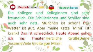 Deutsch Lernen A1  German Conversation for Beginners  German Phrases To Know [upl. by Ellga]