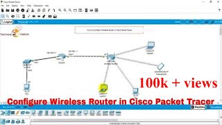 How to configure Wireless Router in cisco packet tracer  Technical Hakim Networking PacketTracer [upl. by Derwin537]