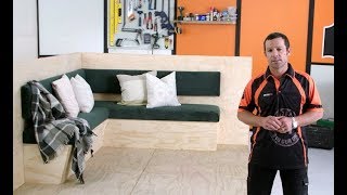 How to Build Bench Seats with Storage  Mitre 10 Easy As DIY [upl. by Simetra]