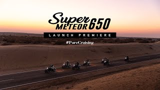 Royal Enfield Super Meteor 650 Launch Premiere  PureCruising [upl. by Doralynne]