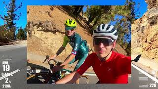 Riding last kms of Teide with Primoz Roglic BoraHansgrohe 20240206 [upl. by Ynnavoj]