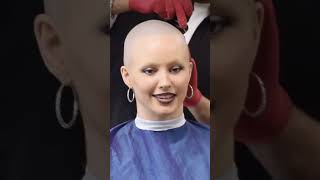 Best Haircuts ✂  headshave of beautiful girl buzzcut [upl. by Clarine601]